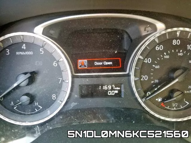 5N1DL0MN6KC521560 фото 9