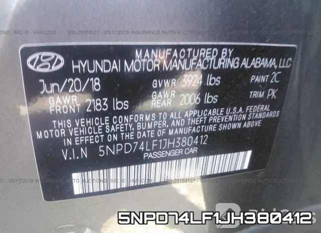 5NPD74LF1JH380412 фото 10