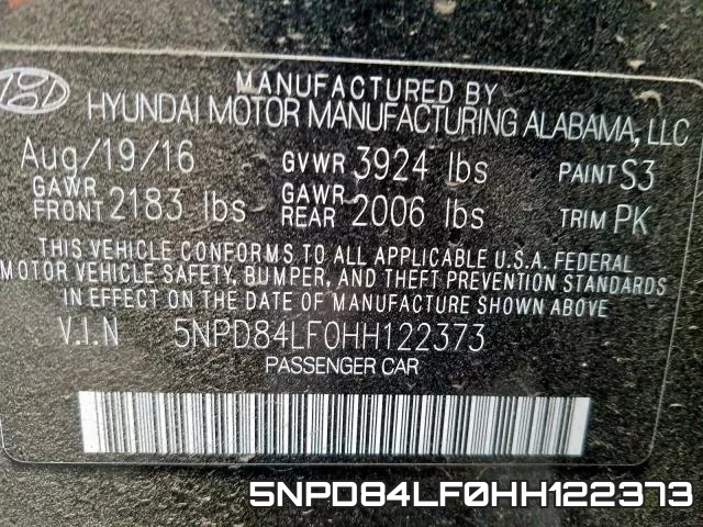 5NPD84LF0HH122373 фото 2