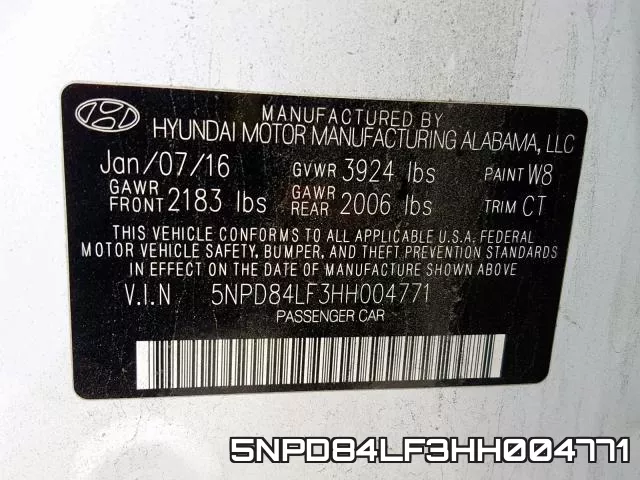 5NPD84LF3HH004771 фото 2