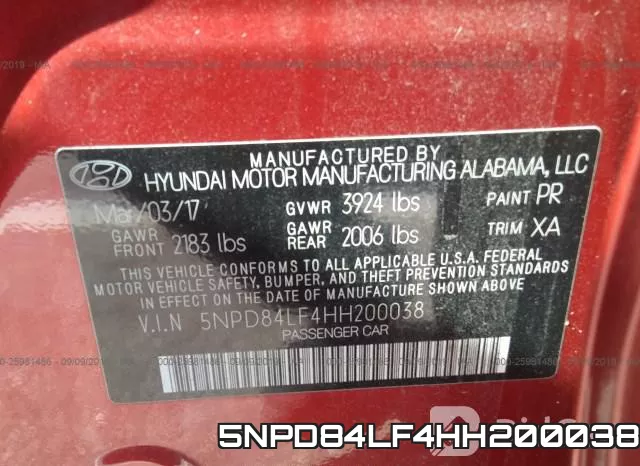 5NPD84LF4HH200038 фото 10