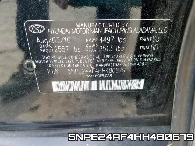 5NPE24AF4HH480679 фото 2