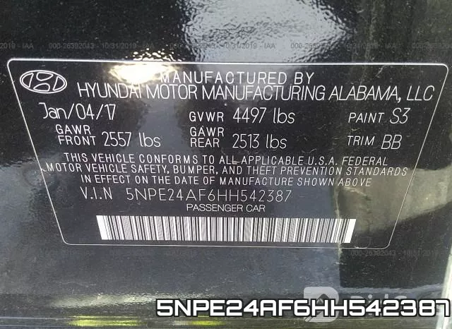 5NPE24AF6HH542387 фото 10