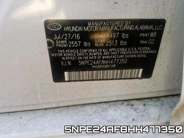 5NPE24AF8HH477350 фото 2
