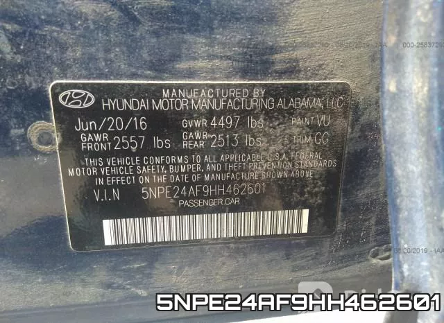 5NPE24AF9HH462601 фото 10