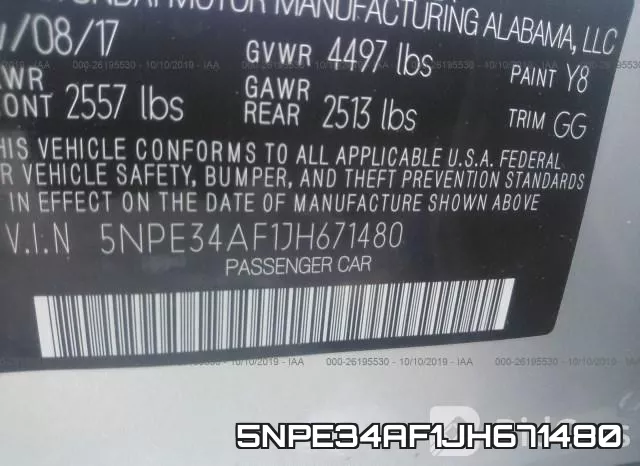 5NPE34AF1JH671480 фото 10