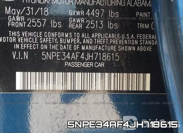 5NPE34AF4JH718615 фото 10
