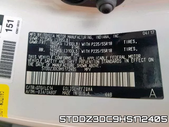 5TDDZ3DC9HS172405 фото 2