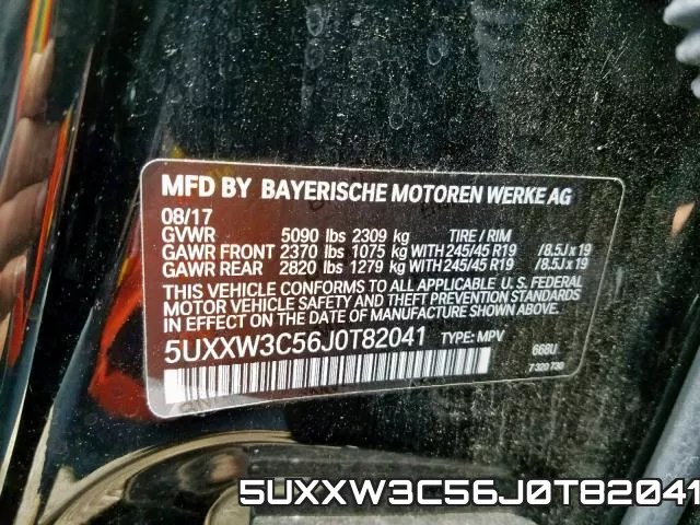 5UXXW3C56J0T82041 фото 2