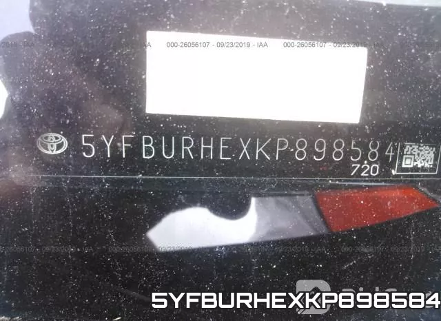 5YFBURHEXKP898584 фото 10