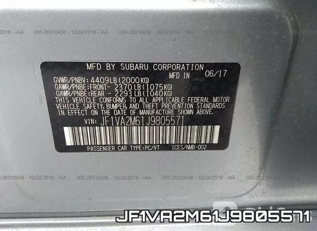 JF1VA2M61J9805571 фото 10