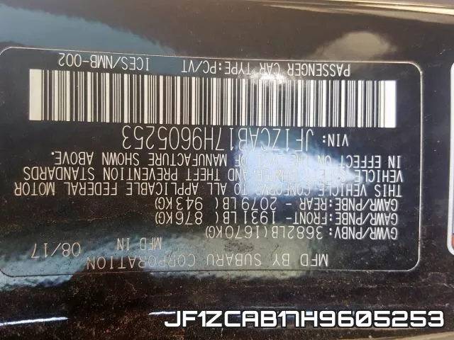 JF1ZCAB17H9605253 фото 2