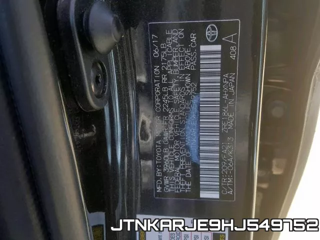 JTNKARJE9HJ549752 фото 2