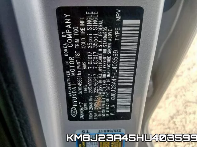 KM8J23A45HU403599 фото 2