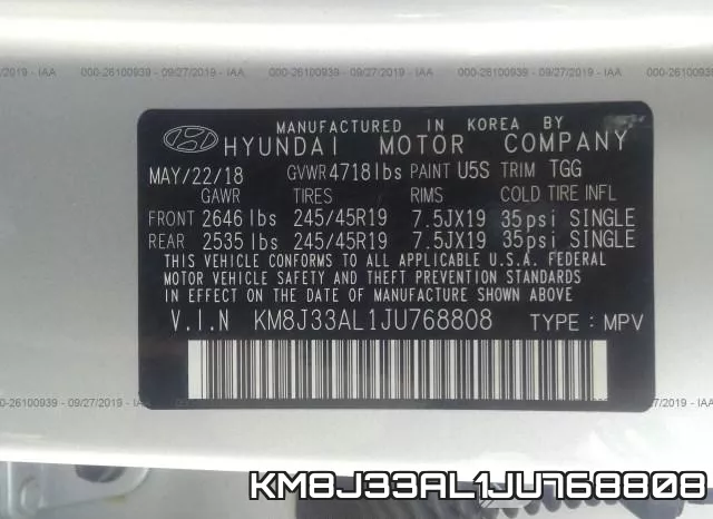 KM8J33AL1JU768808 фото 10