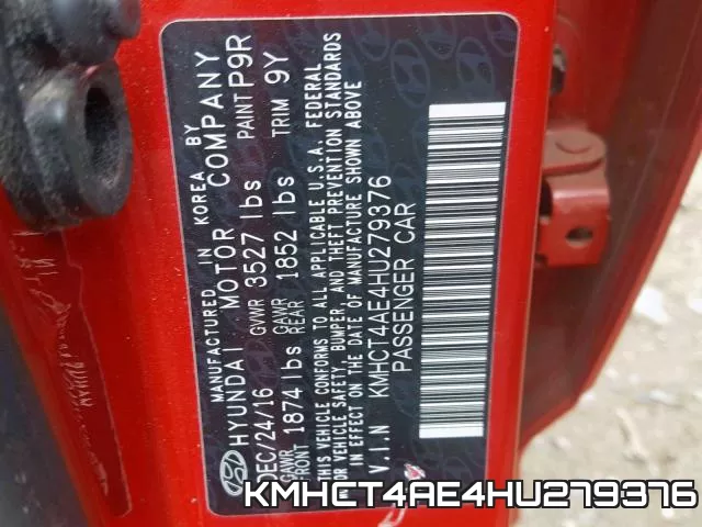 KMHCT4AE4HU279376 фото 2