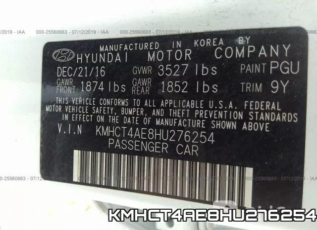 KMHCT4AE8HU276254 фото 10
