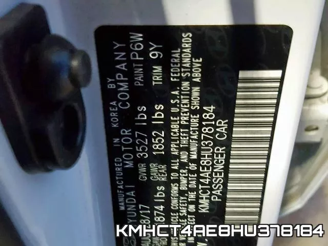 KMHCT4AE8HU378184 фото 2
