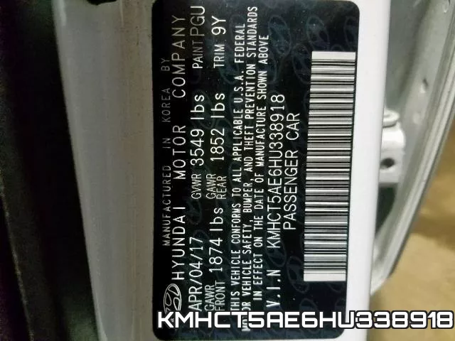 KMHCT5AE6HU338918 фото 2
