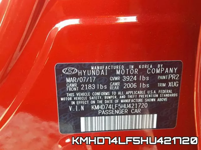 KMHD74LF5HU421720 фото 2