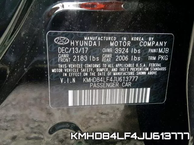 KMHD84LF4JU613777 фото 2