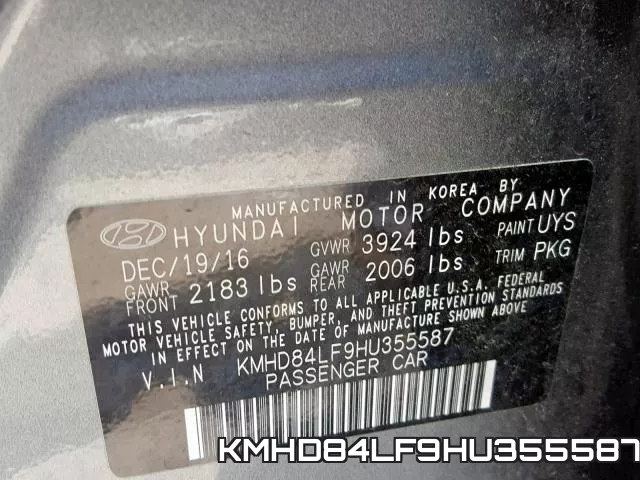 KMHD84LF9HU355587 фото 2