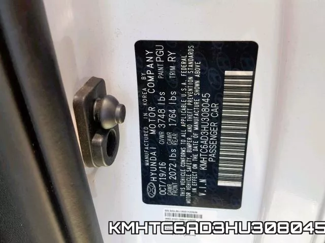 KMHTC6AD3HU308045 фото 2