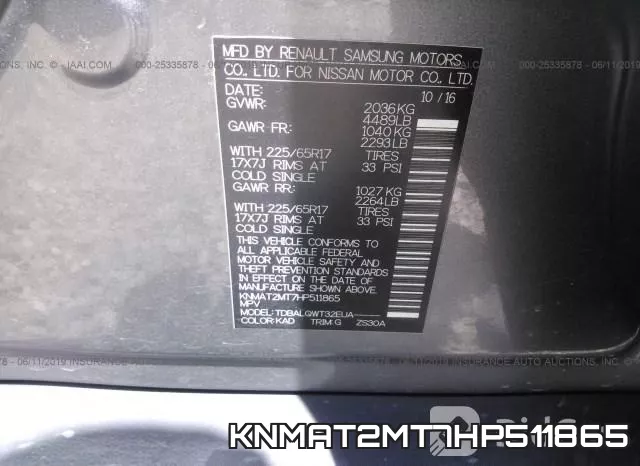 KNMAT2MT7HP511865 фото 10