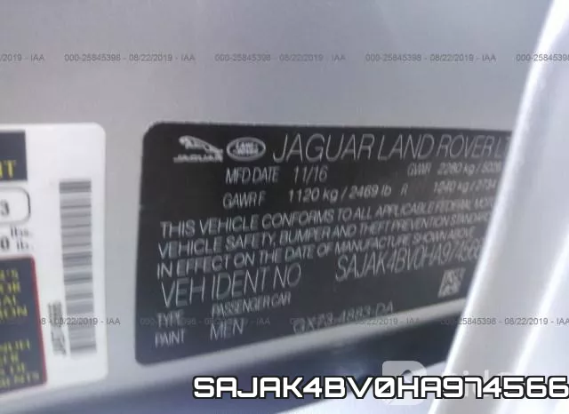 SAJAK4BV0HA974566 фото 10