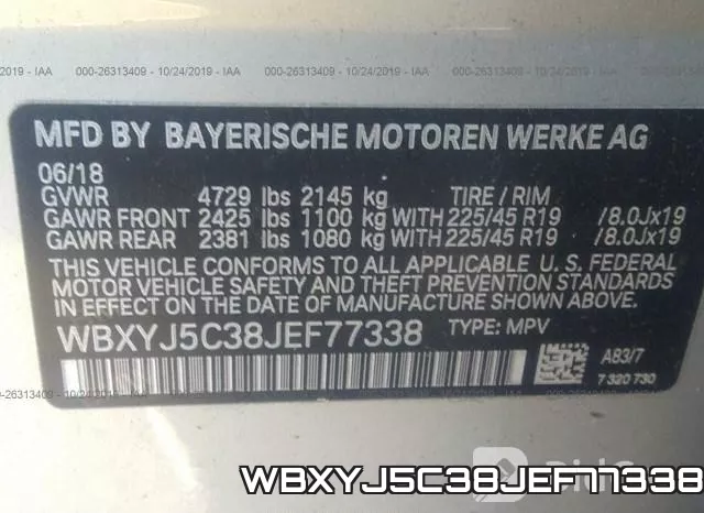 WBXYJ5C38JEF77338 фото 10