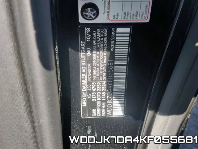 WDDJK7DA4KF055681 фото 2