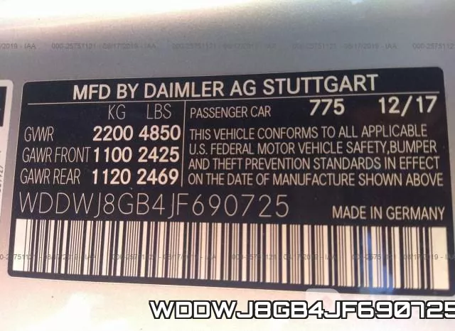 WDDWJ8GB4JF690725 фото 10