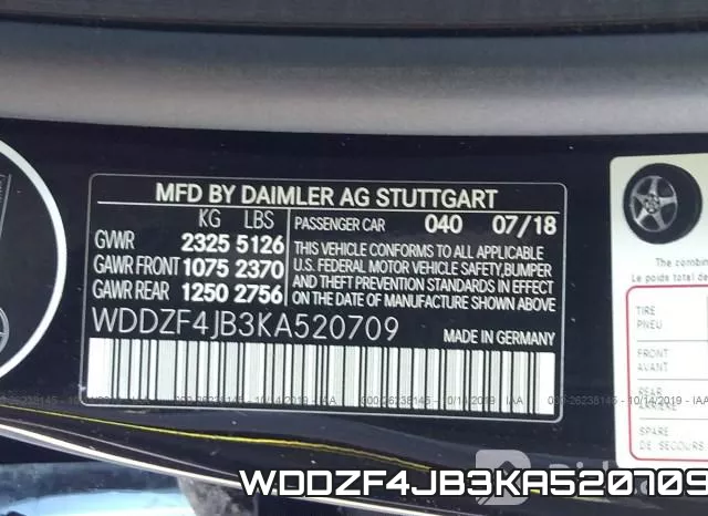 WDDZF4JB3KA520709 фото 10