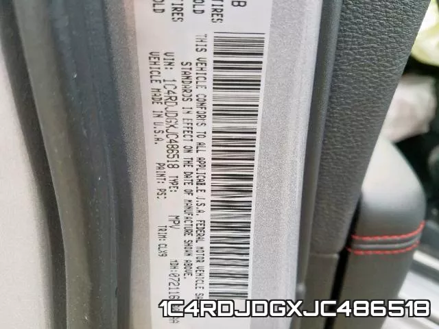 1C4RDJDGXJC486518 фото 2