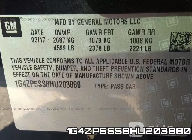 1G4ZP5SS8HU203880 фото 10