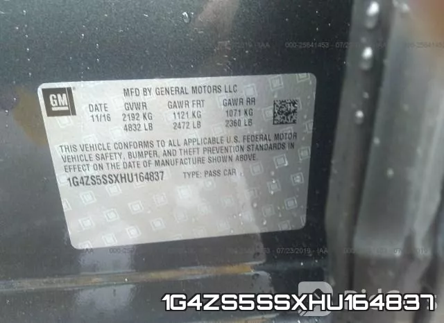 1G4ZS5SSXHU164837 фото 10