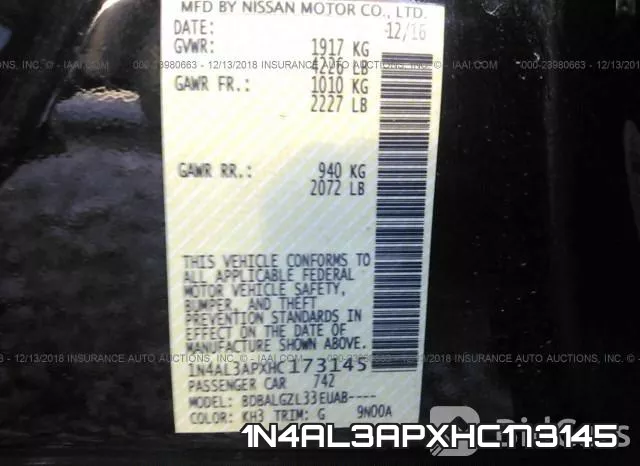 1N4AL3APXHC173145 фото 10