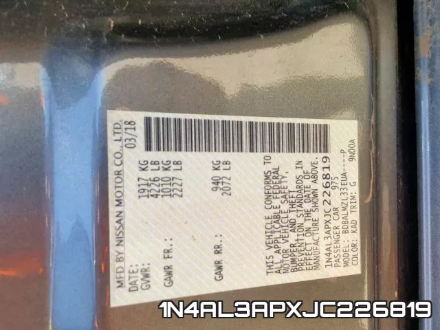 1N4AL3APXJC226819 фото 2