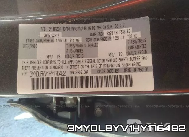 3MYDLBYV1HY176482 фото 10