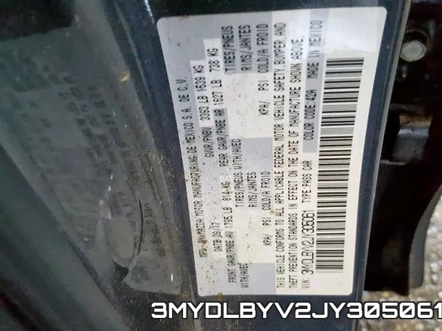 3MYDLBYV2JY305061 фото 2
