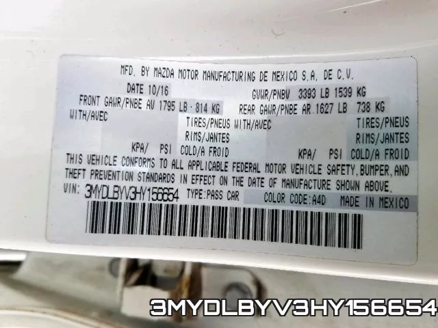 3MYDLBYV3HY156654 фото 2