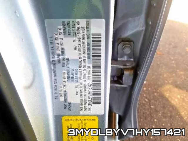 3MYDLBYV7HY157421 фото 2