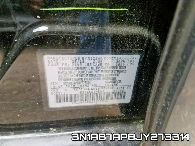 3N1AB7AP8JY273314 фото 2