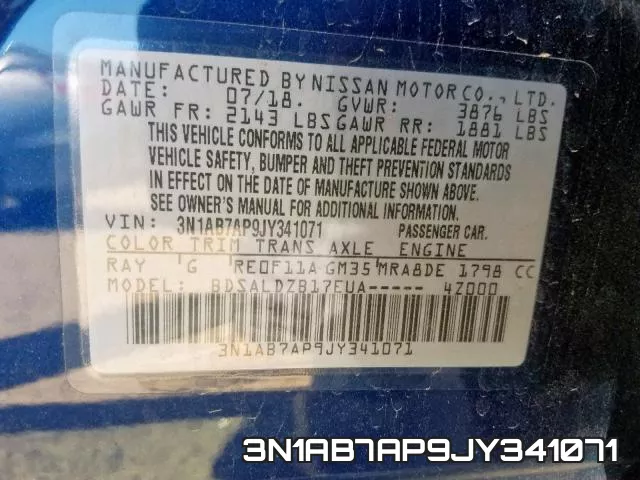 3N1AB7AP9JY341071 фото 2