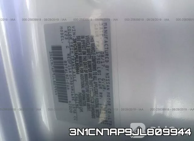 3N1CN7AP9JL809944 фото 9