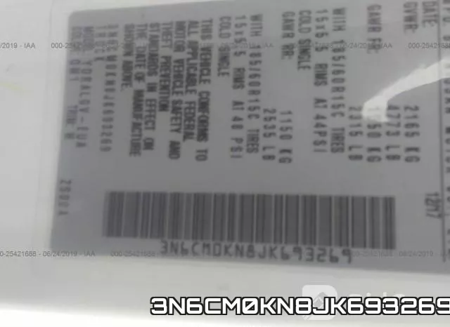 3N6CM0KN8JK693269 фото 10