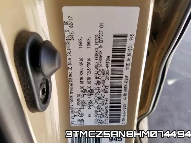 3TMCZ5AN8HM074494 фото 2
