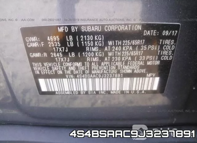 4S4BSAAC9J3237891 фото 10