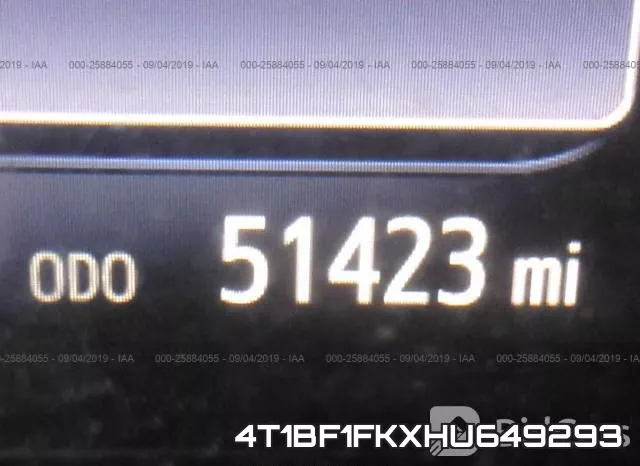 4T1BF1FKXHU649293 фото 8