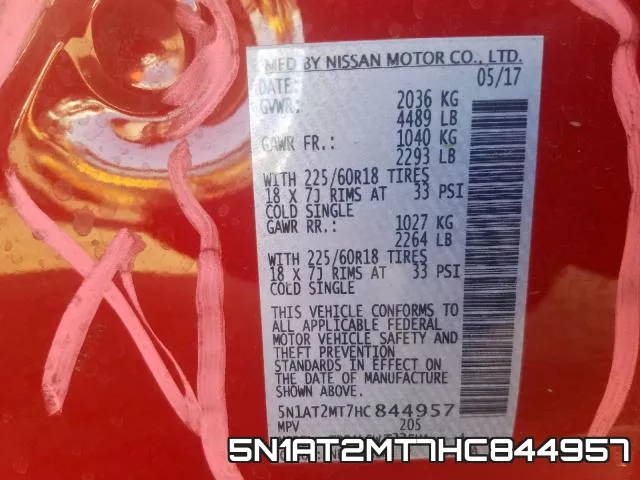 5N1AT2MT7HC844957 фото 2